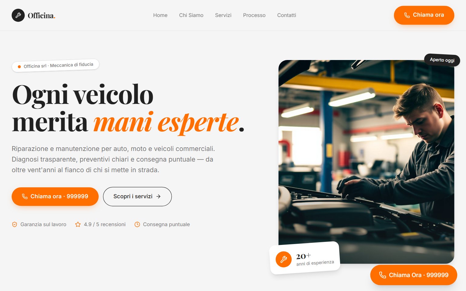 Anteprima sito Officina srl
