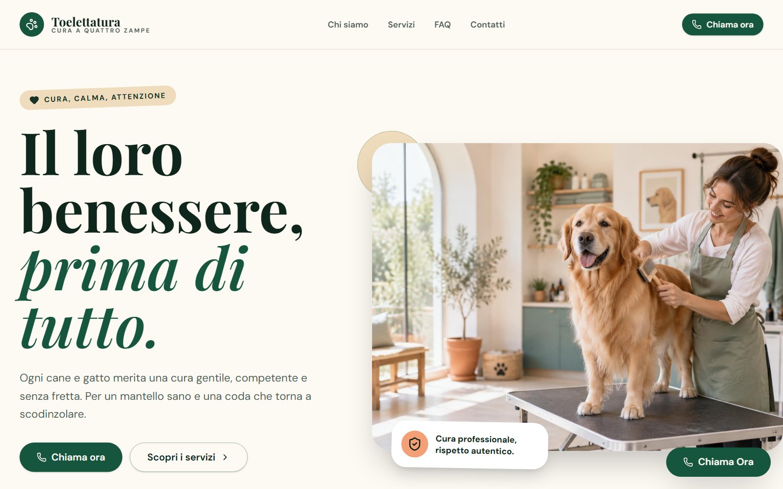 Anteprima sito Toelettatura