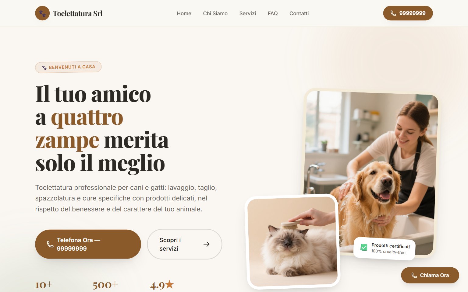 Anteprima sito Toelettatura