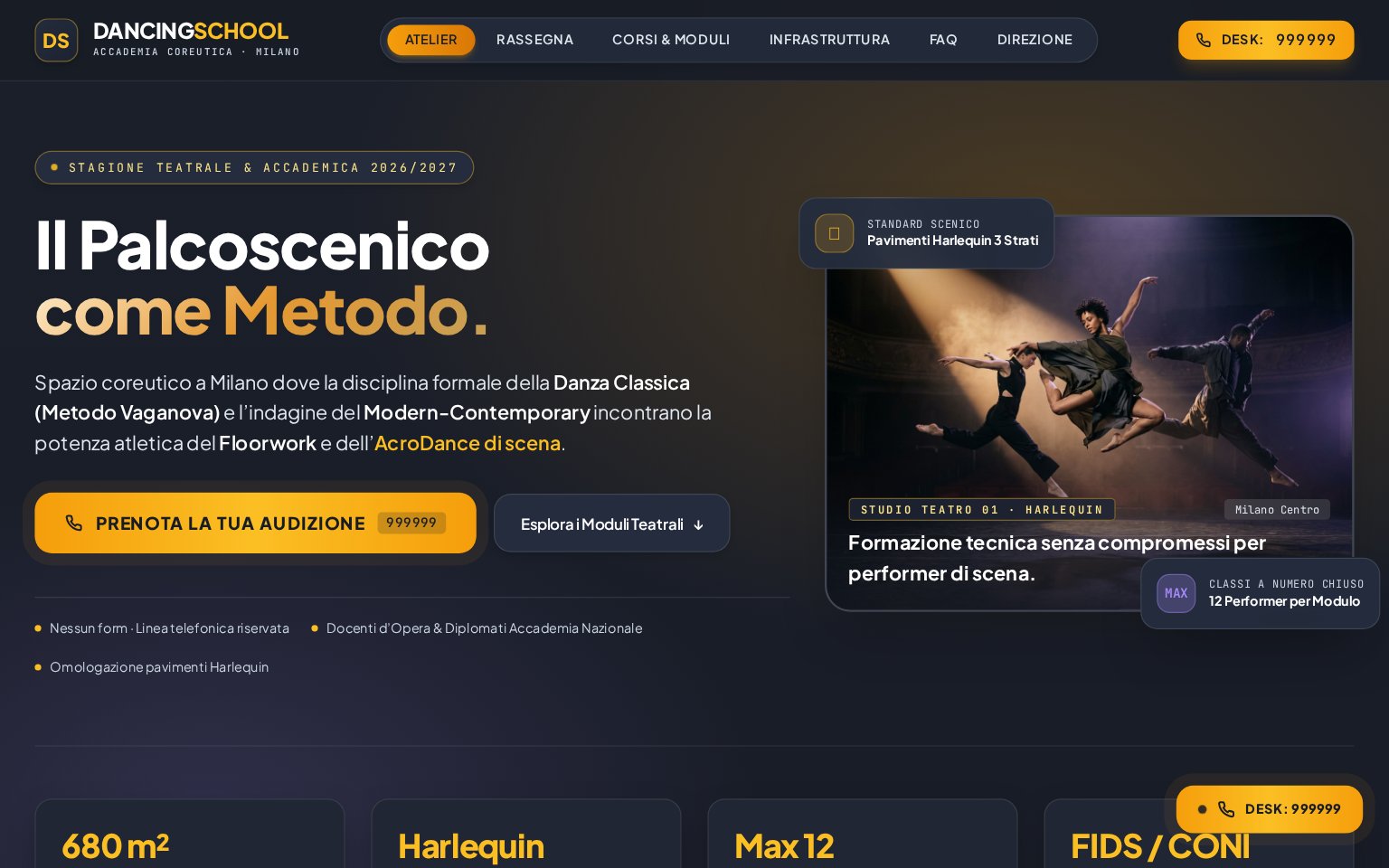 Anteprima sito Dancing School srl 